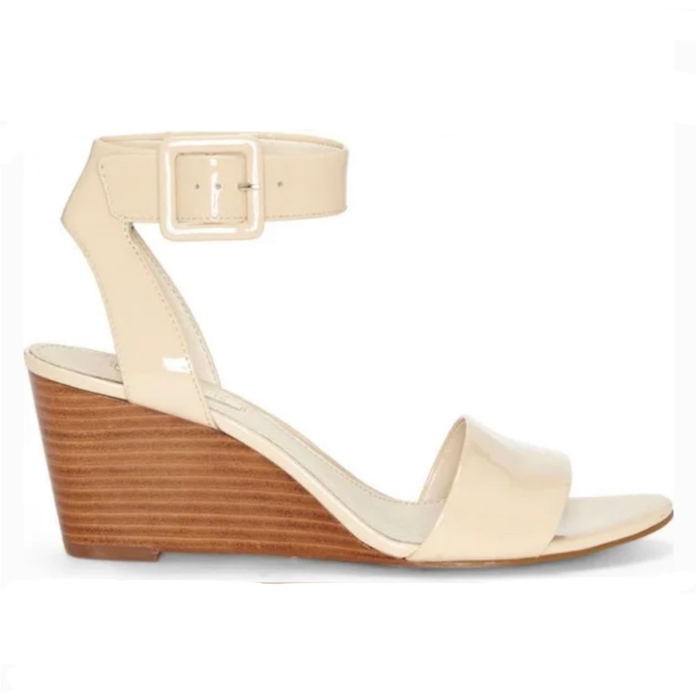 Louise et Cie Women's Punya Wedge heels heeled Sandals Odessa Patent Leather 4.5